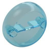 Dome Hemisphere 7 x 7 with 2 Pin Holes [Plain] em Azul claro translúcido