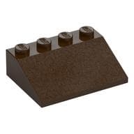Brick Sloped 33° 3 x 4 em Marrom escuro