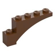 Brick Arch 1 x 5 x 2 em Marrom avermelhado