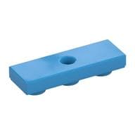 Tile Special 1 x 3 Inverted with Center Hole em Celeste escuro