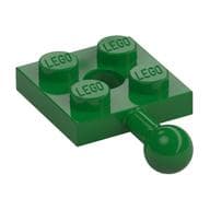 Plate Special 2 x 2 with Towball and Hole em Verde