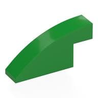 Brick Curved 1 x 4 x 1 2/3 No Studs em Verde vivo