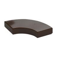 Tile 2 x 2 Curved, Macaroni em Marrom escuro