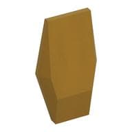 Large Figure Armor Plate, Small em Dourado perolado