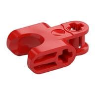 Technic Axle Connector 2 x 3 with Ball Socket, Closed Sides em Vermelho