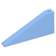 Brick Sloped 25° 1 x 8 x 3 em Azul vivo claro