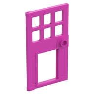 Door 1 x 4 x 6 with Pet Door em Rosa escuro