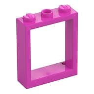 Window Frame 1 x 3 x 3 em Rosa escuro
