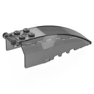 Windscreen 8 x 4 x 2 with 4 Studs and Handle em Preto translúcido