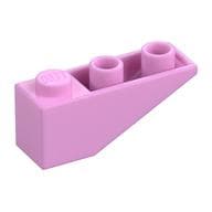 Brick Sloped Inverted 33° 3 x 1 with Internal Stopper and No Front Stud Connection em Rosa vivo