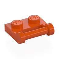 Plate Special 1 x 2 [Side Handle Closed Ends] em Laranja avermelhado