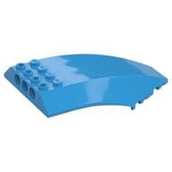 Windscreen 10 x 6 x 2 Curved em Celeste escuro
