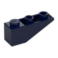 Brick Sloped Inverted 33° 3 x 1 with Internal Stopper and No Front Stud Connection em Azul escuro