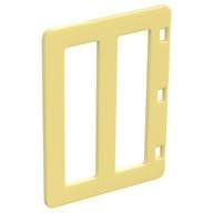 Duplo Door with Two Long Window Panes em Amarelo vivo claro