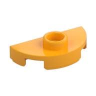Plate Special Round 1 x 2 Half Circle with Stud (Jumper) em Laranja vivo claro