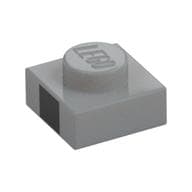 Plate 1 x 1 with Black Square Print