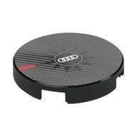 Tile Round 2 x 2 with Silver Stripes, Audi Logo Print