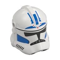 Helmet Clone Trooper Phase 2, Closed Front, Holes for Visor with Blue Markings, Black Visor Print (Arc Trooper)