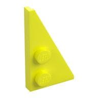 Wedge Plate 2 x 4 27° Right em Amarelo vibrante