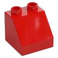 Duplo Brick 2 x 2 Slope 45° em Vermelho