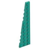 Wedge Plate 12 x 3 Left em Turquesa escuro