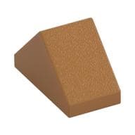 Brick Sloped 45° 2 x 1 Double with Inside Stud Holder em Nougat médio