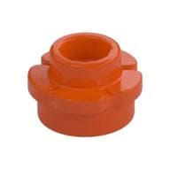 Plant, Flower, Plate Round 1 x 1 with 5 Petals em Laranja avermelhado