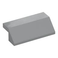 Brick Sloped 45° 2 x 4 with 2/3 Inverted Cutout and no Studs em Cinza azulado claro