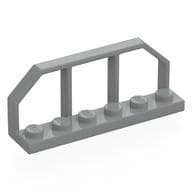 Plate Special 1 x 6 with Train Wagon End Fence em Cinza azulado claro