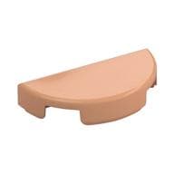 Tile Round 1 x 2 Half Circle em Nougat