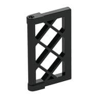 Window 1 x 2 x 3 Pane Latticed with Thick Corner Tabs