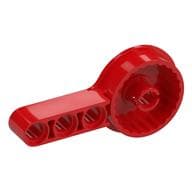 Technic Rotation Joint Disk with Pin and 3L Beam Thick em Vermelho