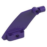 Technic Panel Curved 5 x 7 Parallelogram Left em Roxo escuro