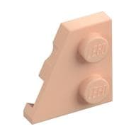 Wedge Plate 2 x 2 Left em Nougat claro