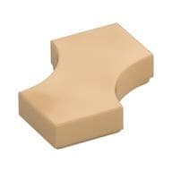 Tile Special 2 x 2 with 2 Quarter Round Cutouts em Bege quente