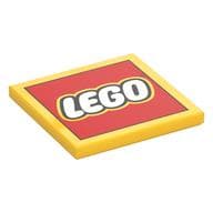 Tile 4 x 4 with LEGO Logo Print
