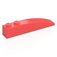 Brick Curved 6 x 1 em Coral