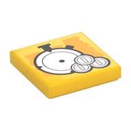 Tile 2 x 2 with Stopwatch, Coins Print