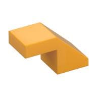 Brick Sloped 45° 2 x 1 with 2/3 Inverted Cutout and no stud em Laranja vivo claro
