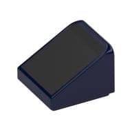 Brick Sloped 30° 1 x 1 x 2/3 with Black Surface Print