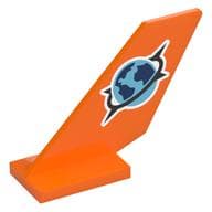 Tail Shuttle with Globe / Explorers Symbol Print