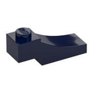 Brick Curved, 3 x 1 with 1/3 Inverted Cutout em Azul escuro