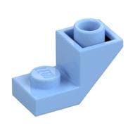 Brick Sloped Inverted 45° 2 x 1 with 2/3 Cutout em Azul vivo claro