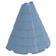 Tower Roof 4 x 8 x 6 Half Cone Shaped with Roof Tiles