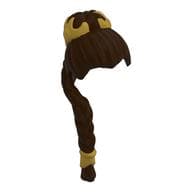 Hair Braided Long with Gold Ornaments Print