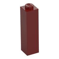 Brick 1 x 1 x 3 em Vermelho escuro