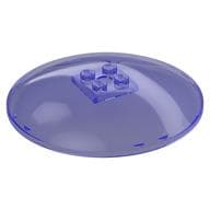 Dish 8 x 8 Inverted [Radar], Solid Studs, Squared Anti-stud Underside, Anti-Studs on Edges em Roxo translúcido