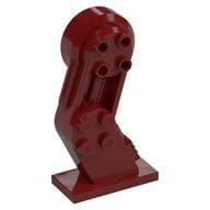 Mech Leg, Left, with Black Pin em Vermelho escuro