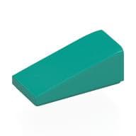 Brick Sloped 18° 2 x 1 x 2/3 em Turquesa escuro