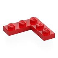 Plate 3 x 3 Corner em Vermelho